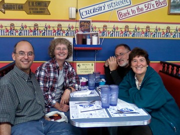Ben, Gitte, Rick & Kathy at Ricky's Diner