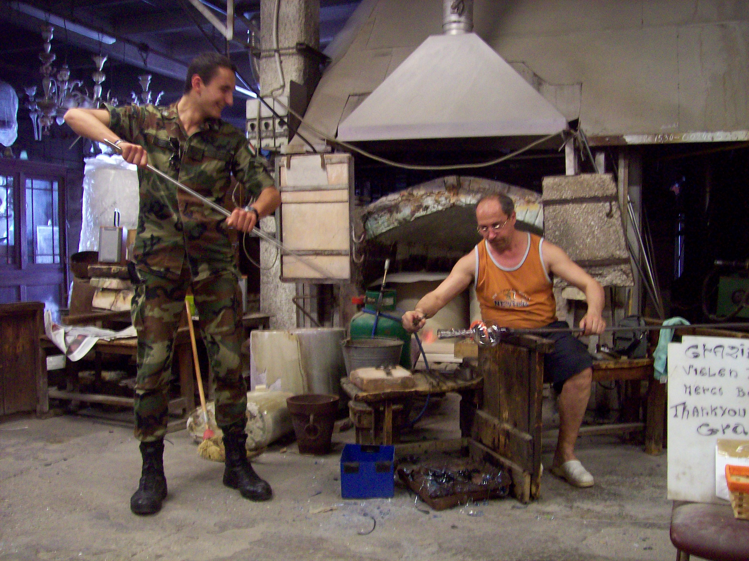 Murano glassmaker