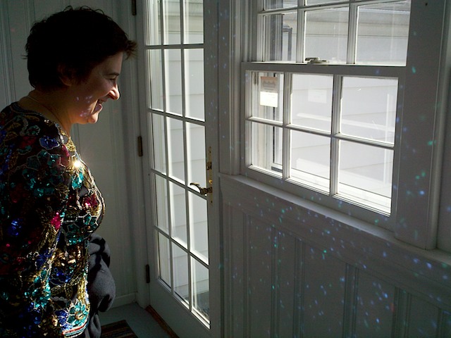 Kathy dressed to the nines