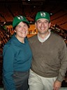 Ben and Kathy at the Gahden after the game