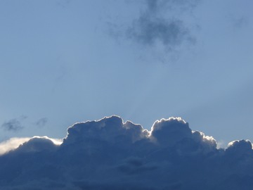 The skies clear after the ceremony