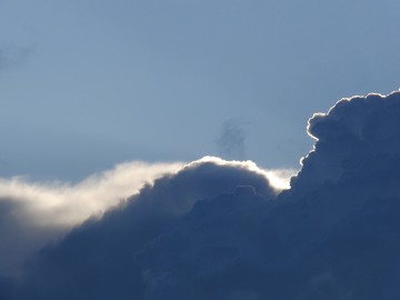The skies clear after the ceremony