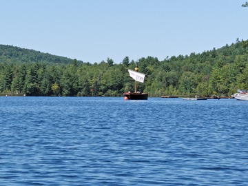 Pirate ship on the horizon