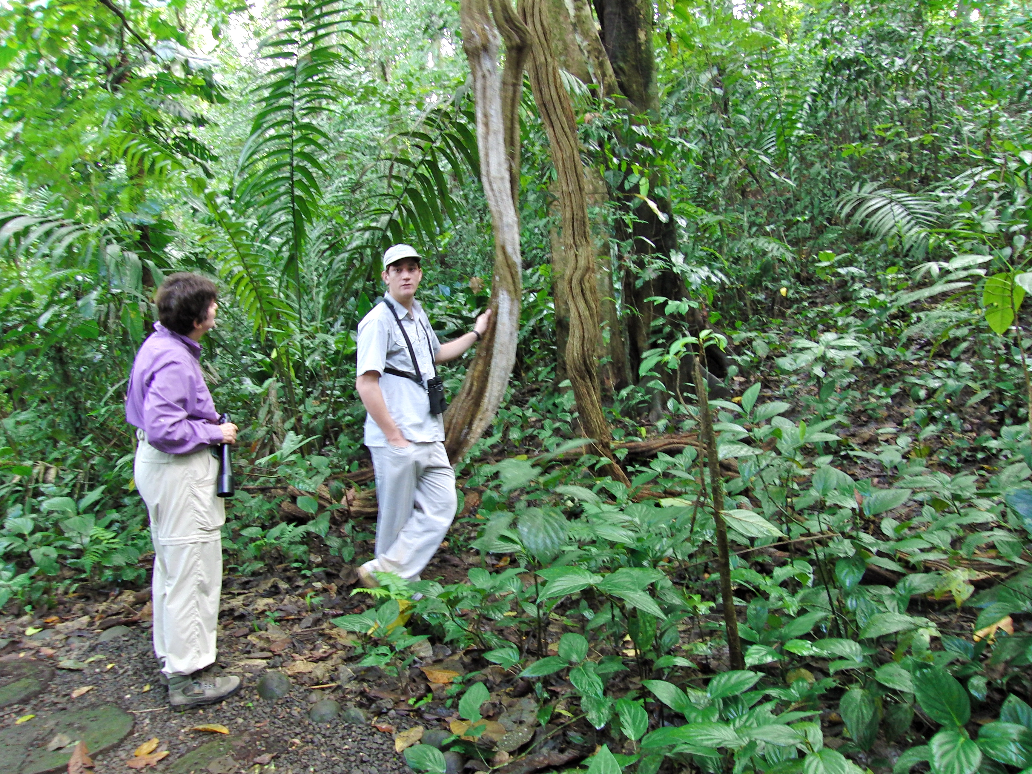 Kathy and guide Michael