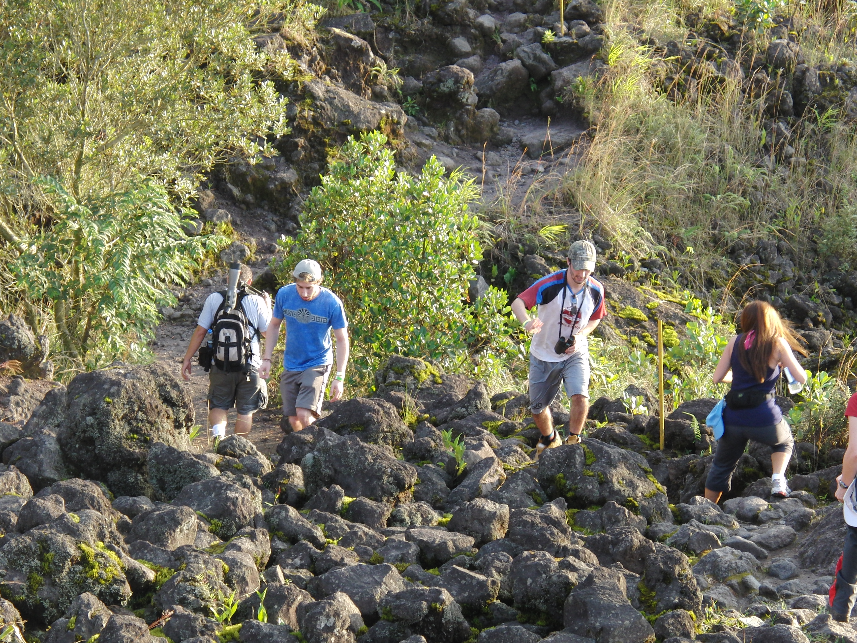 David & Ross on the lava field