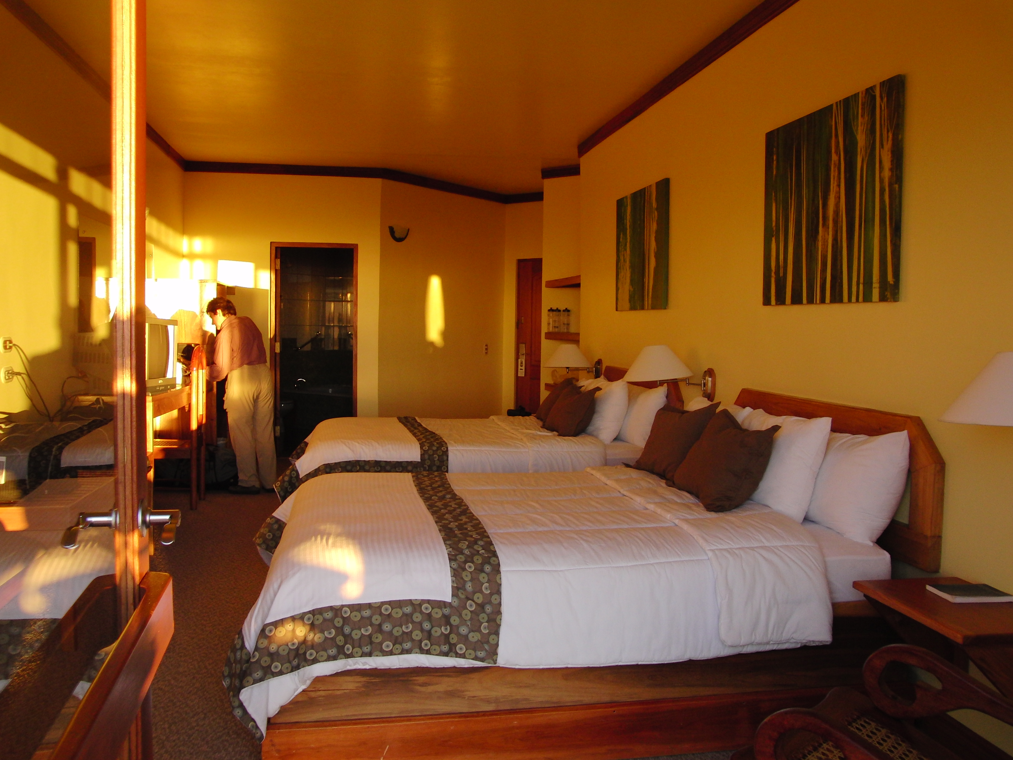 Kathy in Hotel Establo room