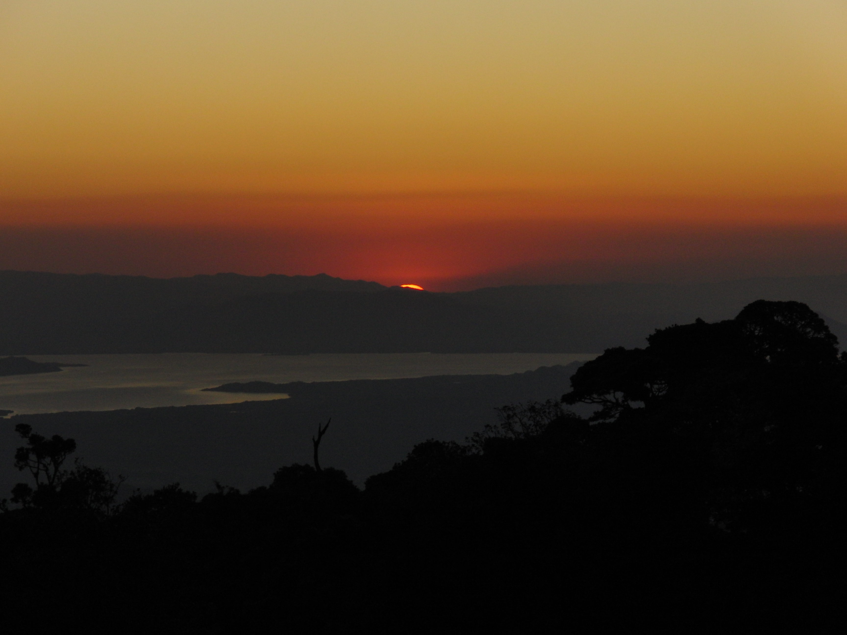 Sunset over gulf of Nicoya