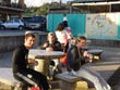 Ross, David & Ariana get ice cream