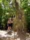 Kathy & mangrove tree