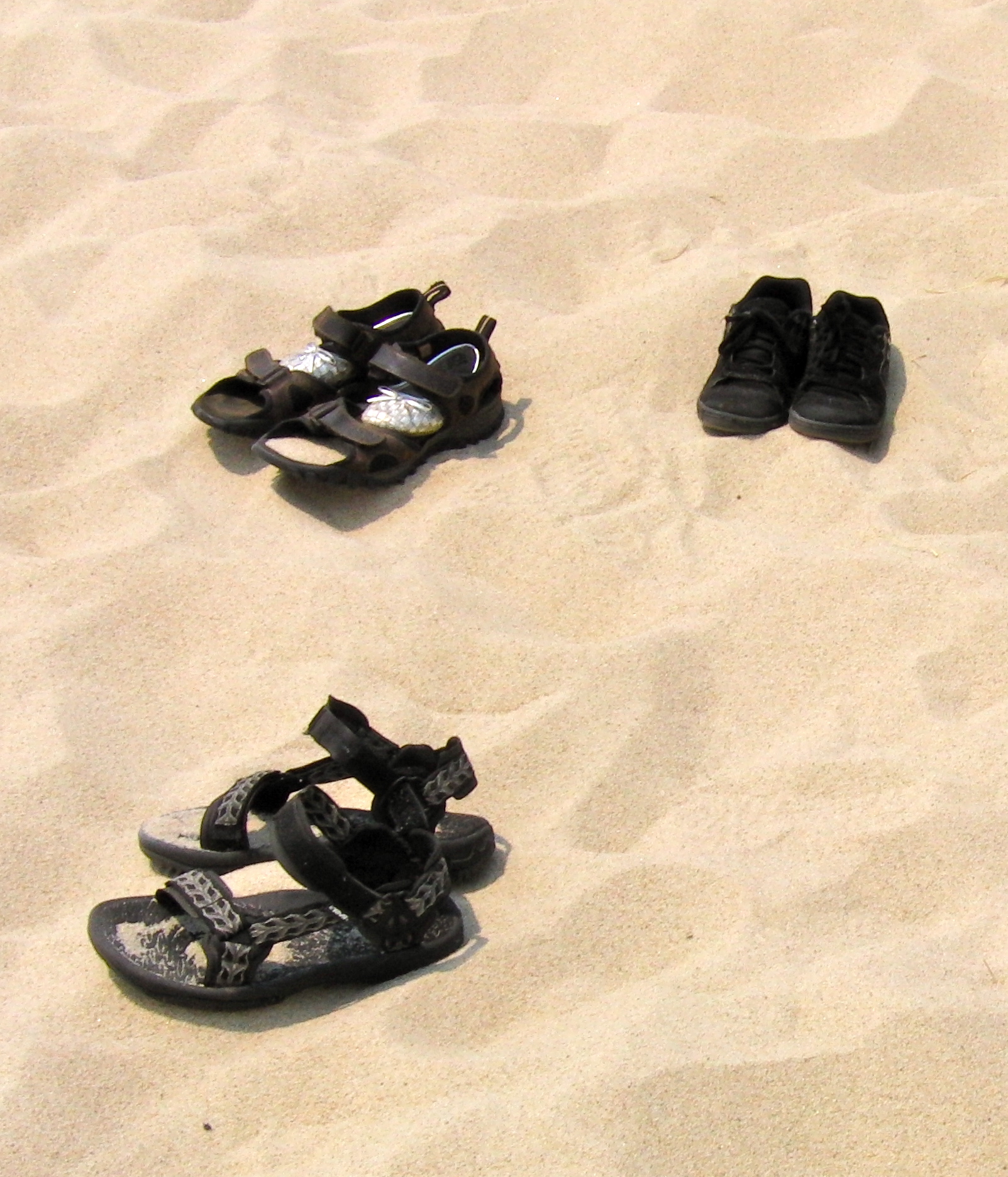 Shoes on Chatham beachj