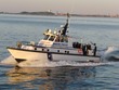 Police boat on the harbor