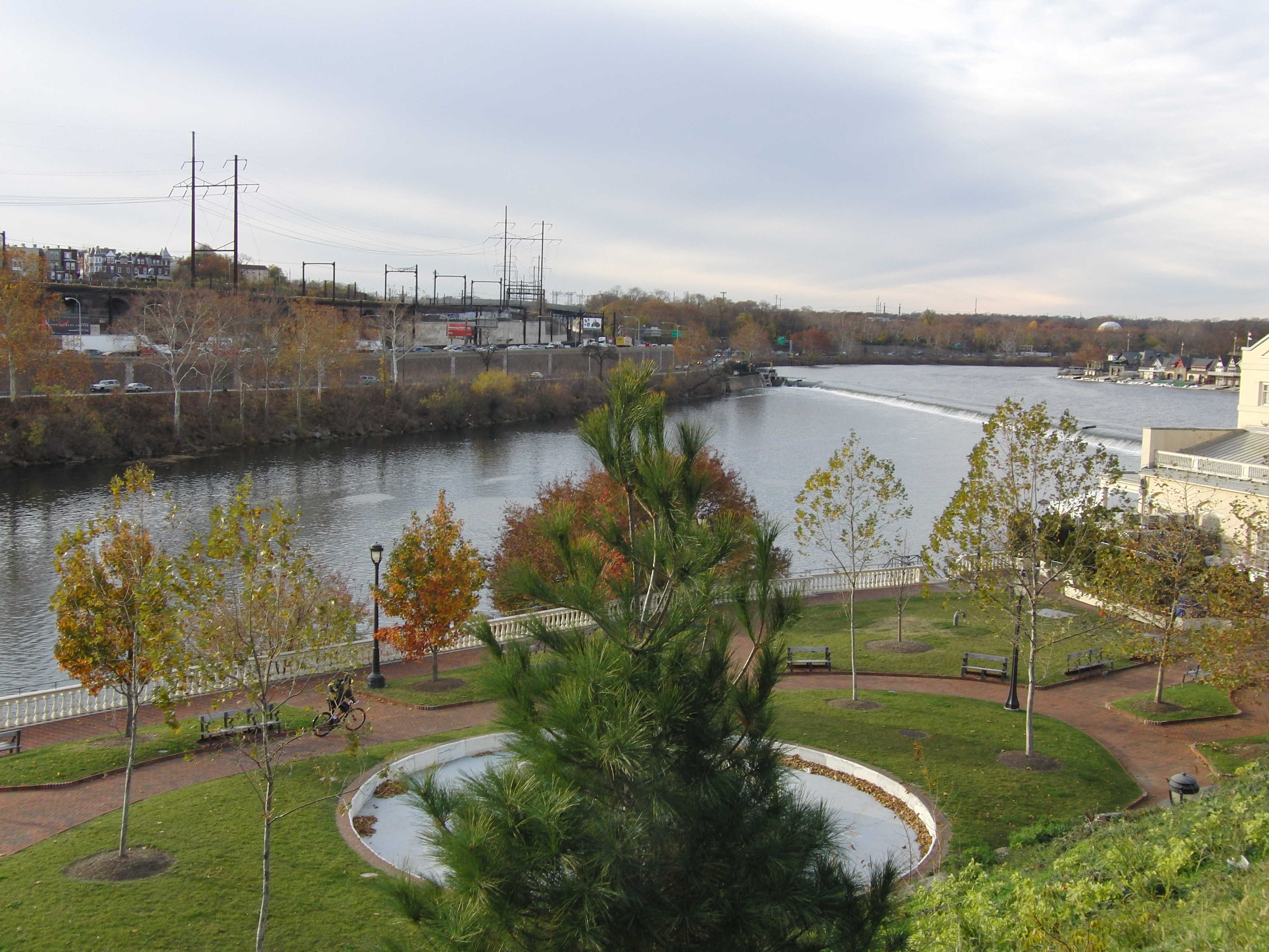 Ross's house overlooking Schuylkill River