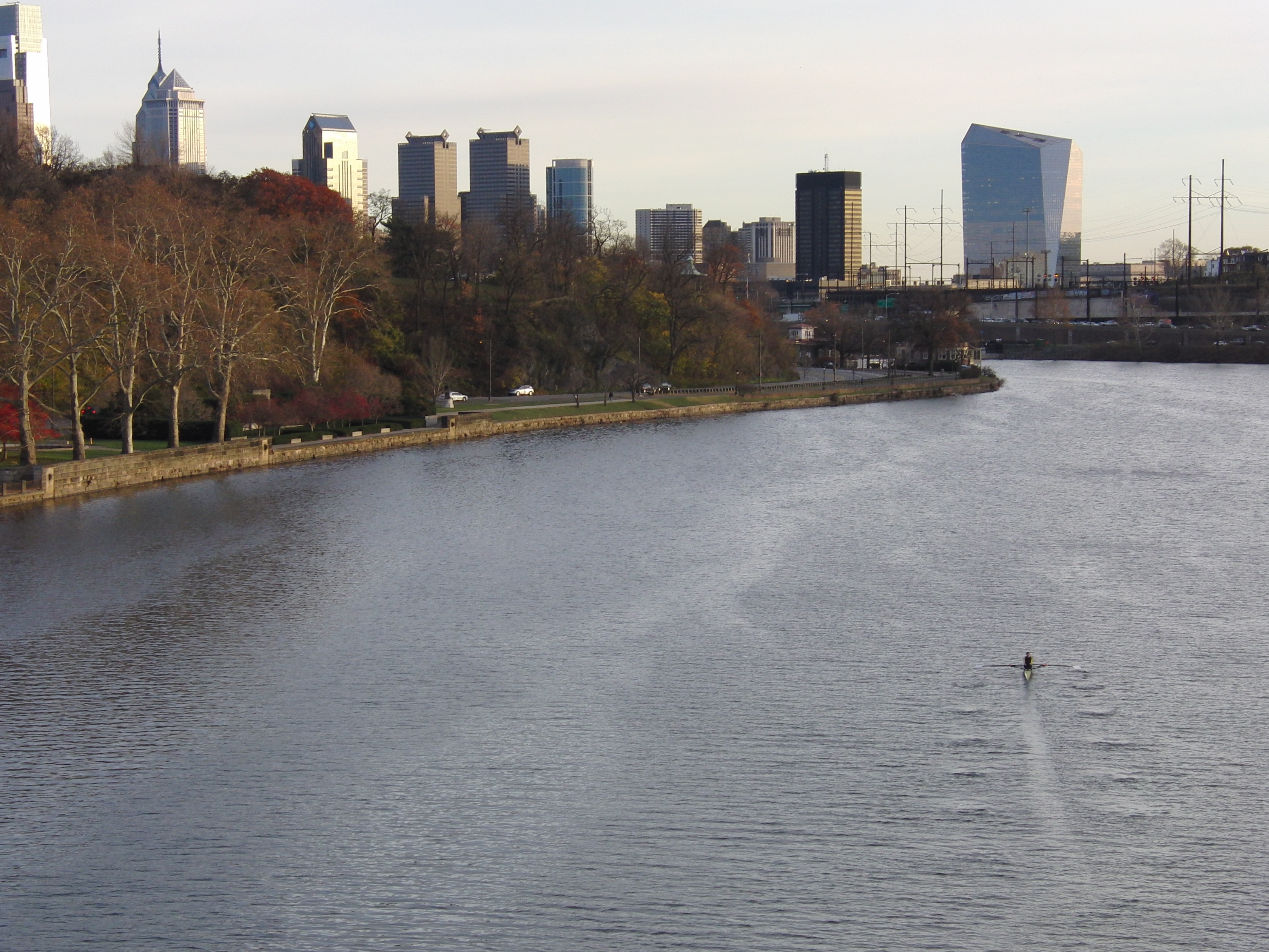Rower on Schuylkill