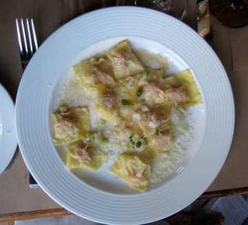 Sausage ravioli
