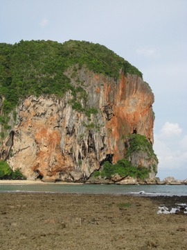 Cliffs in the beach area