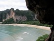 The beach area
