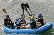 High-five in the raft