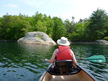 Kayaking on Spot Pond