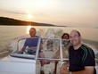 Happy boaters