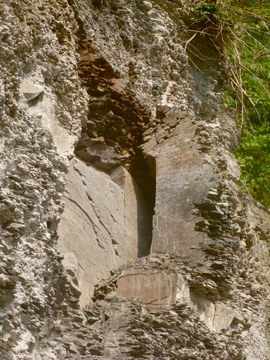 Chunk out of the cliff