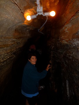 Kathy in Secret Cave
