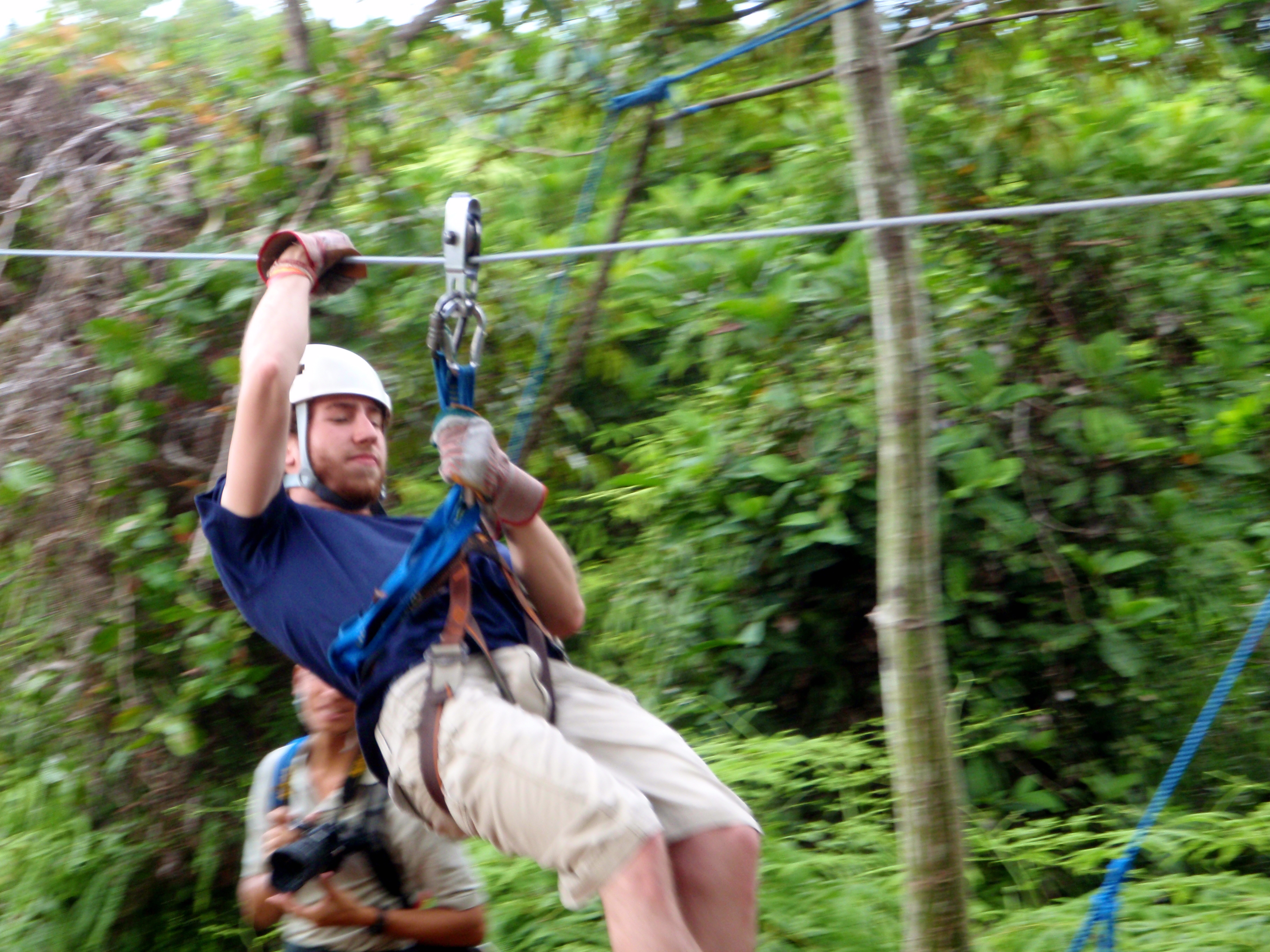 Ravid on the zipline