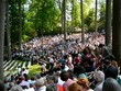 Commencement crowd in the amphitheater