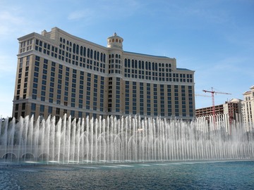 Fountain show at Bellagio
