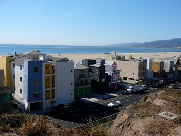 Beach houses at Santa Monica