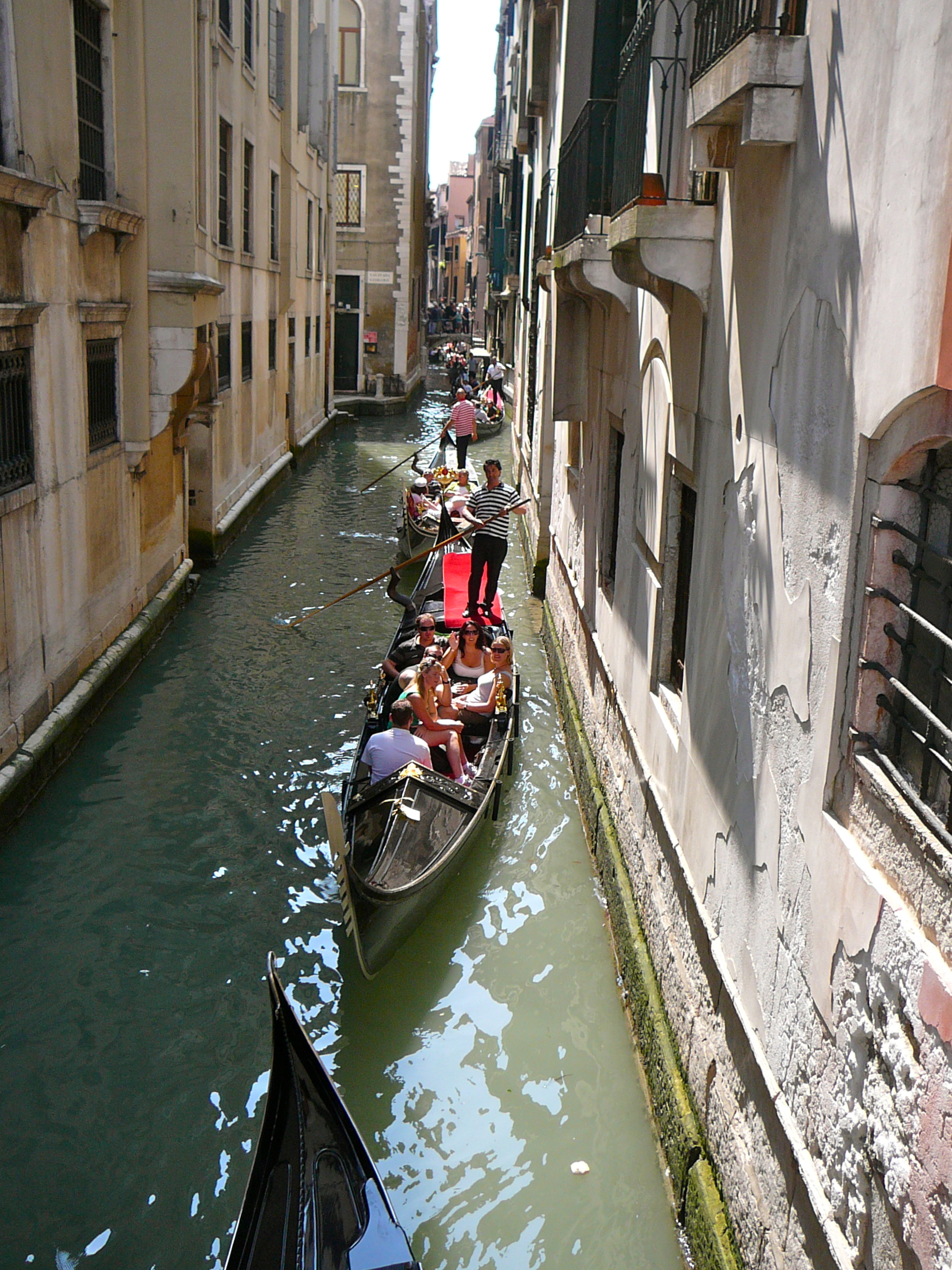 Row of gondolas