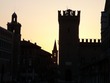 Ferrara main square at sundown