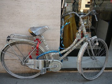Mosaic bike in Ravenna
