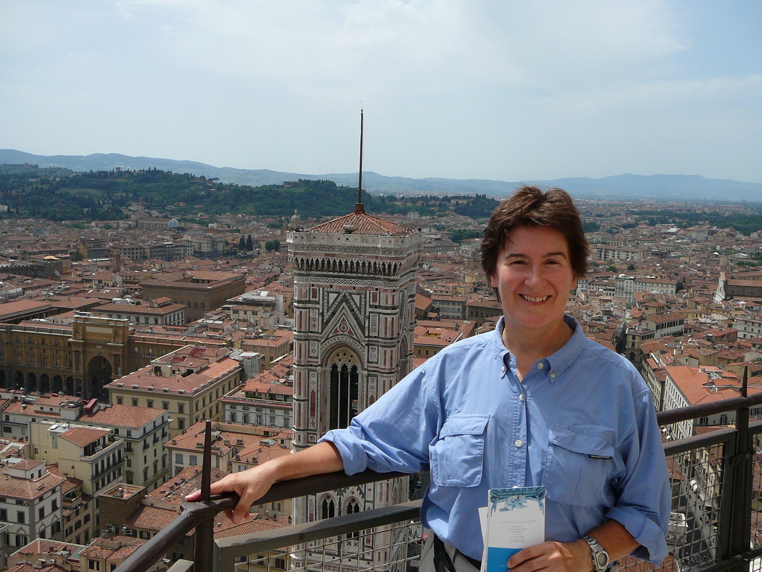 Kathy at the top of Florence