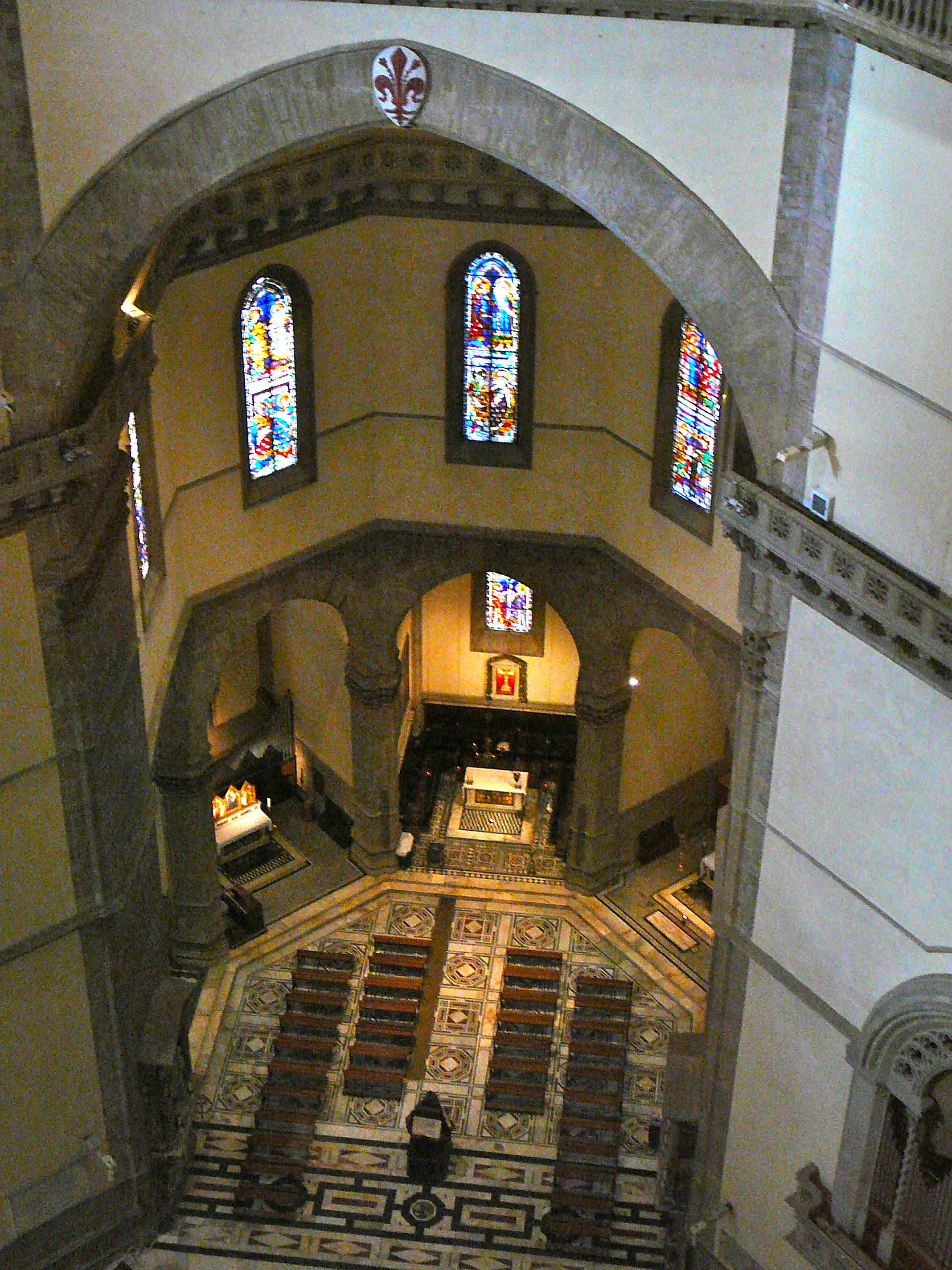 From the internal catwalk