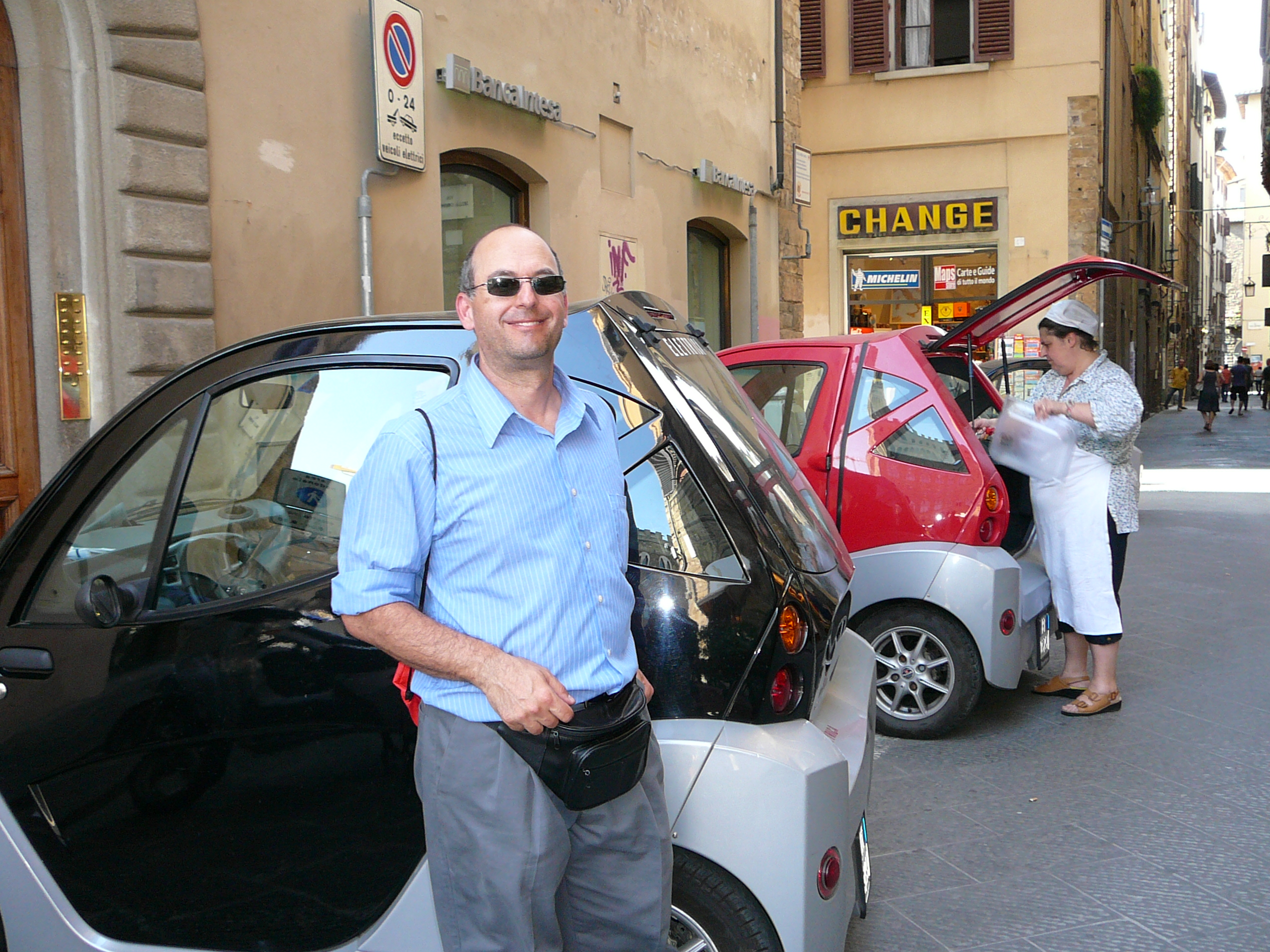 Ben with electric cars