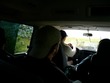 In the van