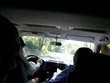 In the van