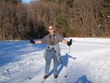 Ben skiing