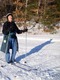 Kathy skiing
