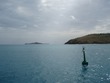 Leaving North Sound, Necker I in background
