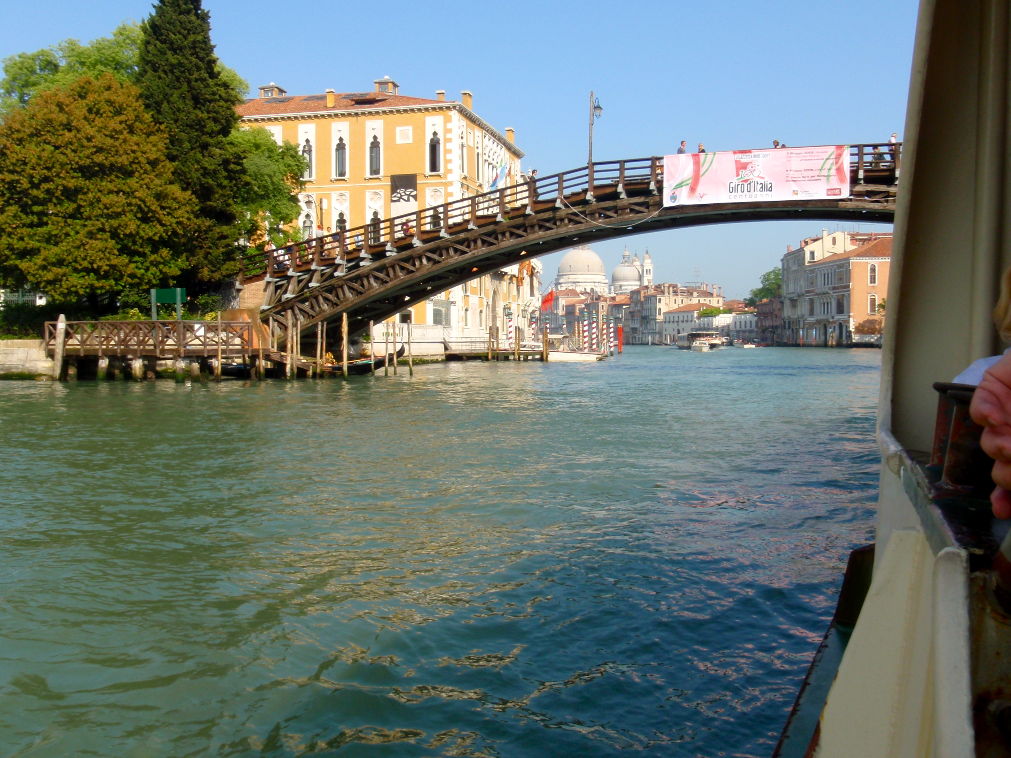 View under Accademia bridge