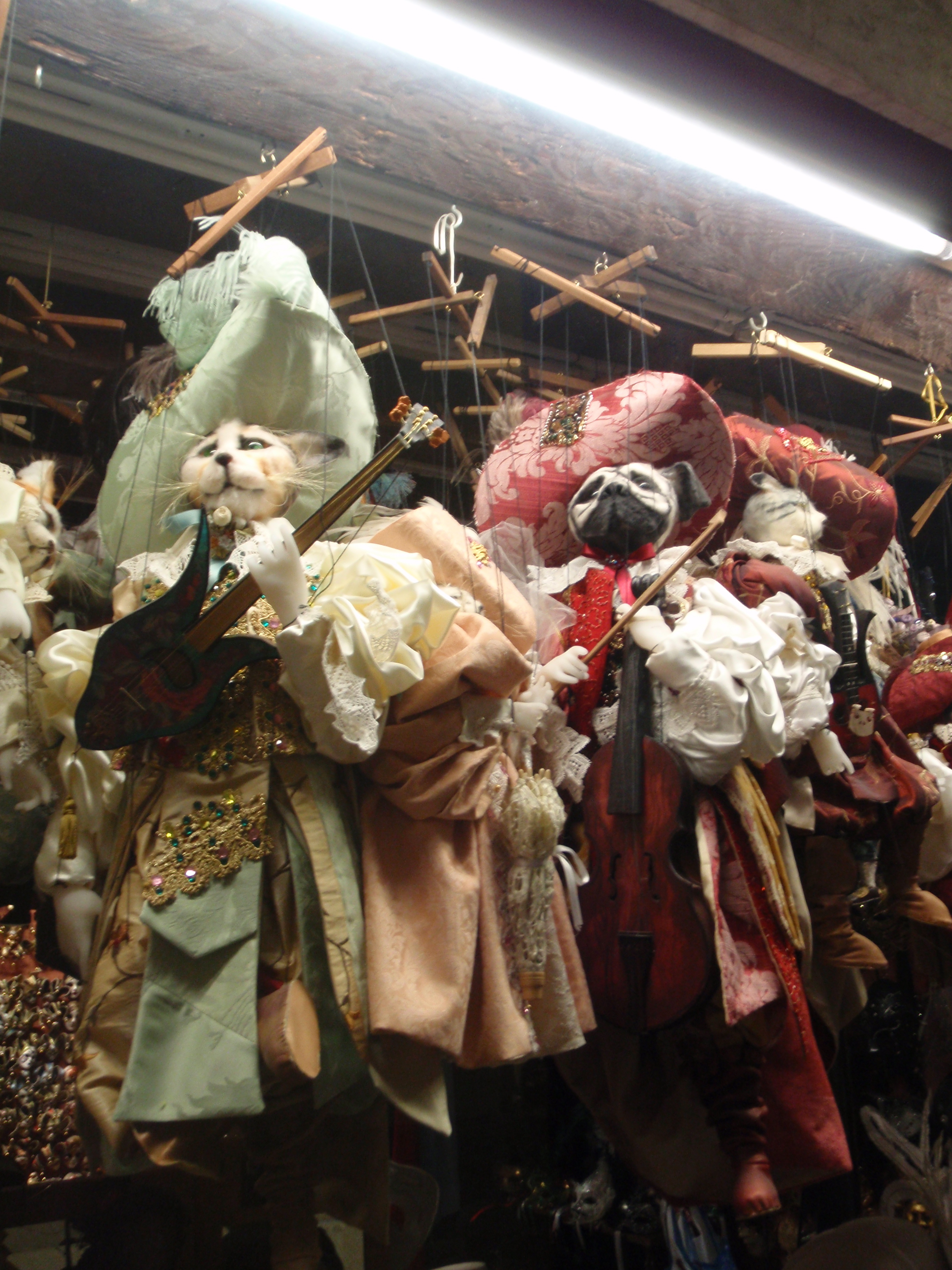 Cat marionettes