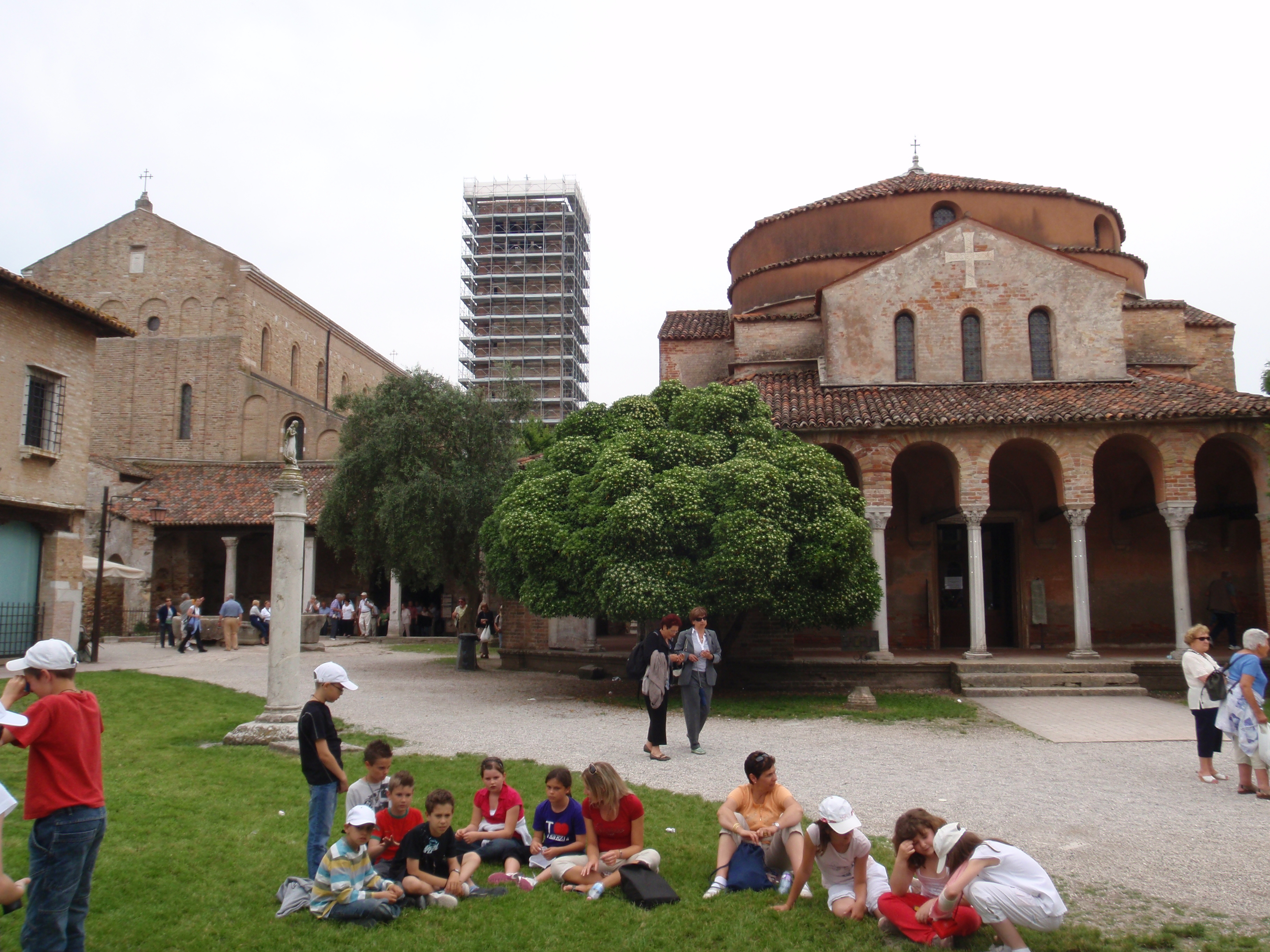 Cathedral, campanile, church on Torcello