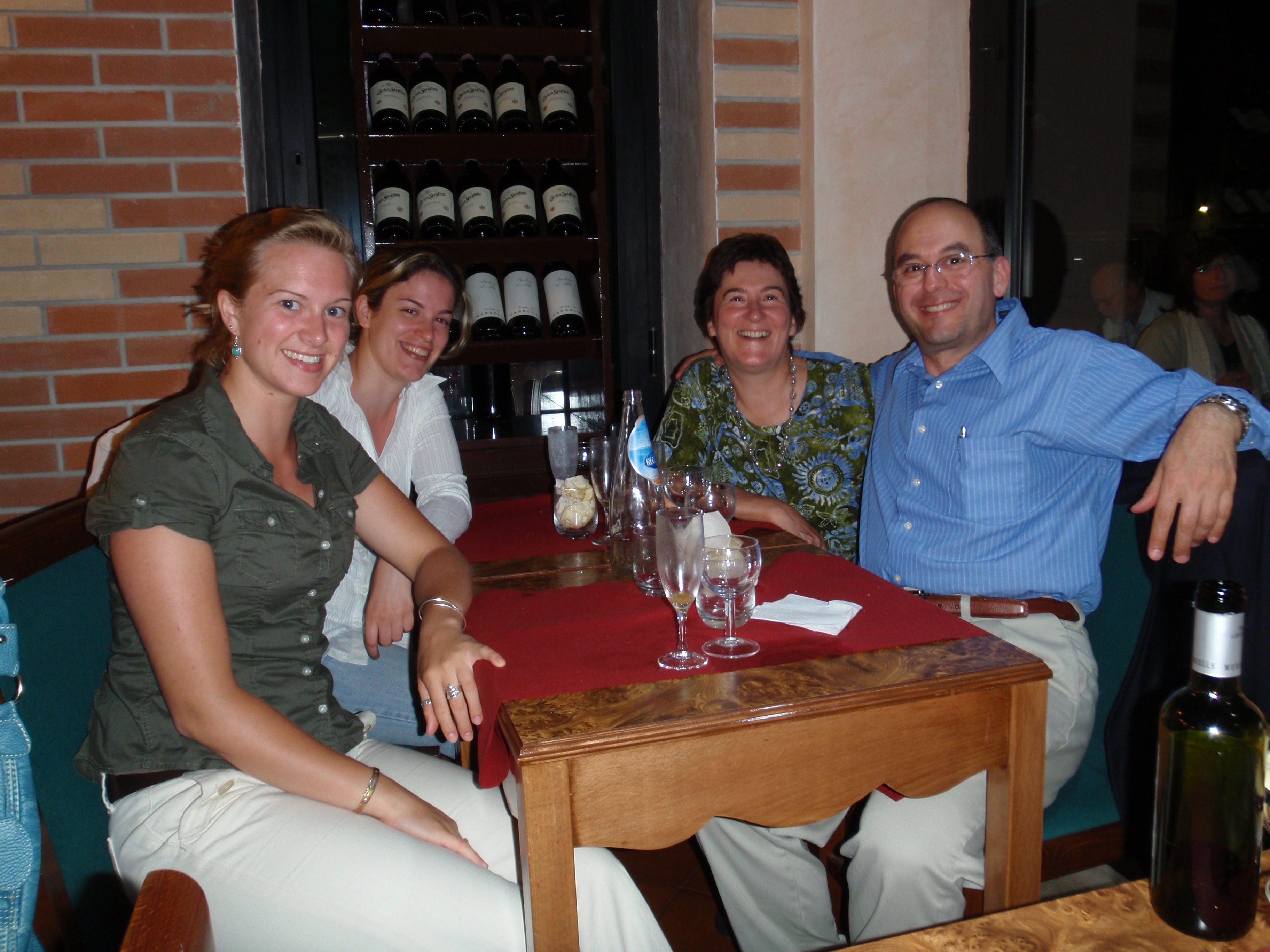 Happy dinner group