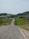 A ridge road after the first hill. VERY windy