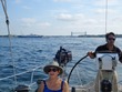 Kathy & Steve with Cape Cod Canal astern