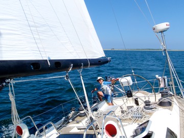 Ben at the helm
