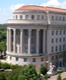 FTC building and statue