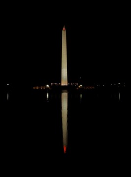 Washington Monument in the reflecting pool