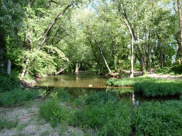 Lagoon under the big bridge